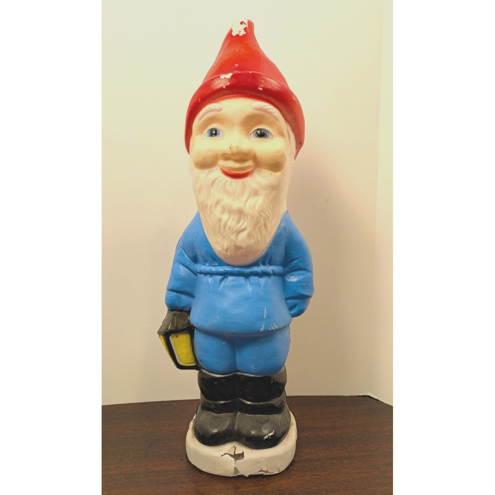 Vintage 1988 Union Products Gnome Blow Mold 19" Christmas Yard Decor No Light